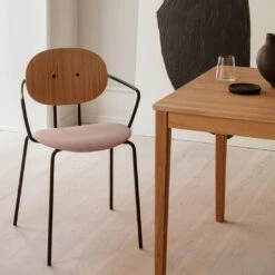 Piet Hein Chair W/ Armrest - Seat Upholstered 31 Piet Hein Chair W/ Armrest - Seat Upholstered -Danish Design Store SIBAST AW21 06