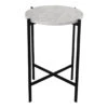 OX Denmarq Small Deck Side Table 2 OX Denmarq Small Deck Side Table -Danish Design Store SMALL DECK TABLE white carrara black frame