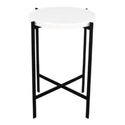 OX Denmarq Small Deck Side Table 15 OX Denmarq Small Deck Side Table -Danish Design Store SMALL DECK TABLE white porcelain black frame