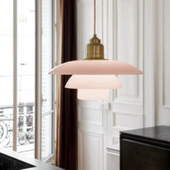 Louis Poulsen PH 3½-3 Glass Pendant 32 Louis Poulsen PH 3½-3 Glass Pendant -Danish Design Store SS22 PH Pale Rose Pendel On 09097