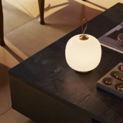 Louis Poulsen VL45 Radiohus Portable Lamp -Danish Design Store SS25 VL45 Radiohus Portable Asnaes PaleRose Living Room Close Up b392f549 2f98 42e7 8ee3 d556696a224d