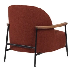 Gubi Sejour Lounge Armchair -Danish Design Store Sejour LoungeChair WithArmrest Conic FullyUpholsteHarp 007 Black Oak GUBI Harp 007 B3Q