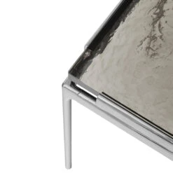 Sett LN13 Coffee Table -Danish Design Store Sett LN11 LN13 Smoked cast glass w. Dark Chrome