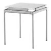 Sett LN11 Side Table 2 Sett LN11 Side Table -Danish Design Store SettLN11BiancoCarreraMarblew.DarkChrome