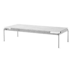 Sett LN12 Coffee Table -Danish Design Store SettLN12 BiancoCarreraMarblew.DarkChrome