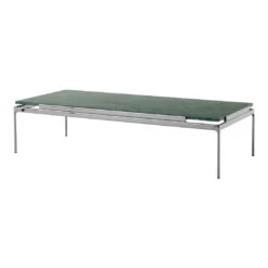 Sett LN12 Coffee Table -Danish Design Store SettLN12 VerdeGuatemalaMarblew.DarkChrome