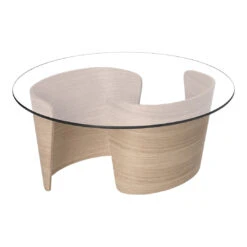 Sibast No 7 Lounge Coffee Table -Danish Design Store Sibast No 7 Lounge table white oil 90 H40 glass top