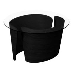 Sibast No 7 Lounge Coffee Table -Danish Design Store Sibast No 7 lounge Black O70 H40 glass top