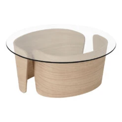 Sibast No 7 Lounge Coffee Table -Danish Design Store Sibast No 7 lounge table white oil 70 H30 glass top