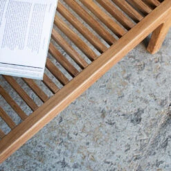 RIB Outdoor Daybed -Danish Design Store Sibast RIB outdoor daybed lounger close up setting