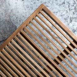 RIB Outdoor Daybed -Danish Design Store Sibast RIB outdoor daybed lounger close up setting 2