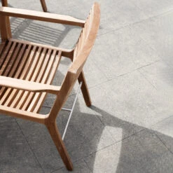 RIB Outdoor Dining Chair - W/ Arms -Danish Design Store Sibast RIB outdoor dining chair with arm setting