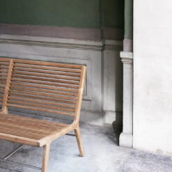 RIB Outdoor Lounge Bench -Danish Design Store Sibast RIB outdoor lounge bench setting