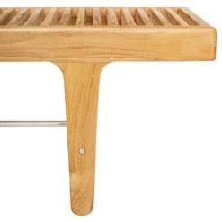 RIB Outdoor Dining Bench 14 RIB Outdoor Dining Bench -Danish Design Store Sibast outdoor RIB backless bench low close up 2