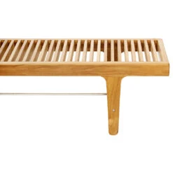 RIB Outdoor Dining Bench 15 RIB Outdoor Dining Bench -Danish Design Store Sibast outdoor RIB backless bench low close up 3