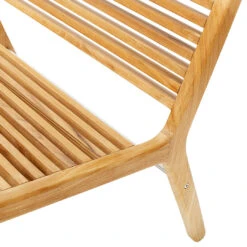RIB Outdoor Lounge Bench -Danish Design Store Sibast outdoor RIB lounge bench close up 2