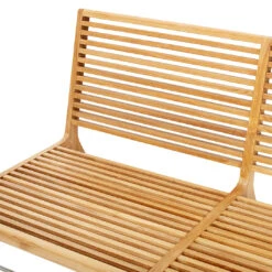 RIB Outdoor Lounge Bench -Danish Design Store Sibast outdoor RIB lounge bench close up 3