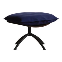 Primetime Footstool 33 Primetime Footstool -Danish Design Store SideBlackOakBlackBase Blue