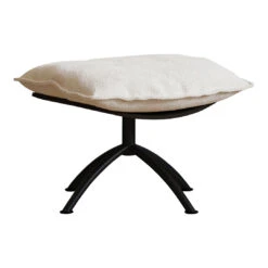 Primetime Footstool 34 Primetime Footstool -Danish Design Store SideBlackOakBlackBase White