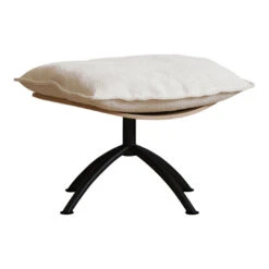 Primetime Footstool 37 Primetime Footstool -Danish Design Store SideOakBlackBase White