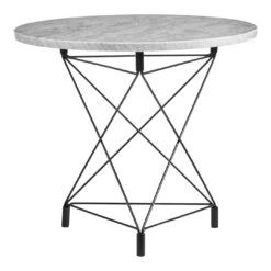 Spider Side Table W/ Triangle Base - Round Top