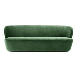 Gubi Stay Sofa 27 Gubi Stay Sofa -Danish Design Store Stay Sofa 190x95 Fixed FullyUpholstered Black GUBI Velvet 234 Front