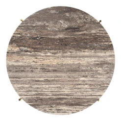 Gubi TS Coffee Table - Round 37 Gubi TS Coffee Table - Round -Danish Design Store TS Coffee Table O80 White Travertine Top Brass Base Top fa886572 80b6 40b6 a1d3 be03c9d29582