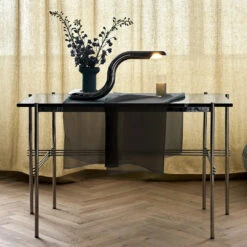 Gubi TS Desk 29 Gubi TS Desk -Danish Design Store TS Console 2 Racks Nero Marquina Polished Steel 2