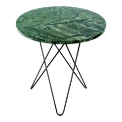 OX Denmarq Tall Mini O Table 27 OX Denmarq Tall Mini O Table -Danish Design Store Tall Mini O Table black frame green marble