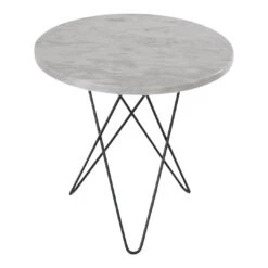 OX Denmarq Tall Mini O Table 26 OX Denmarq Tall Mini O Table -Danish Design Store Tall Mini O Table black frame white marble