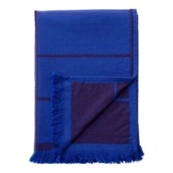 Untitled Throw AP10 -Danish Design Store Untitled AP10 Electric Blue fold