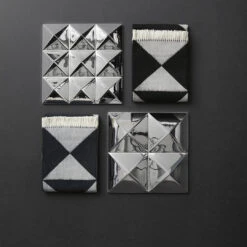 Verpan Mirror Throw Blanket 21 Verpan Mirror Throw Blanket -Danish Design Store VERPAN MIRROR BLUE BLACK MIRROR SCULPTURES HR