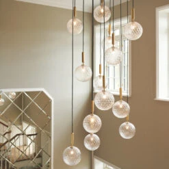 Miira 13 Chandelier 33 Miira 13 Chandelier -Danish Design Store Vedb Miira 13 Large Brass Optic 2