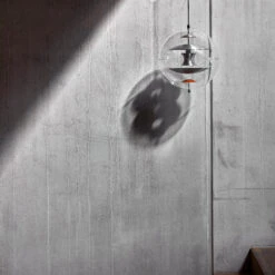 Verpan VP Globe Pendant 39 Verpan VP Globe Pendant -Danish Design Store Verpan Globe Brushed Alu Profile 2 Off HR