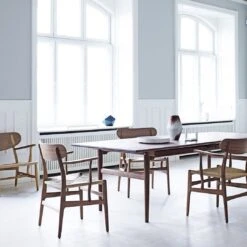CH26 Dining Chair -Danish Design Store Wegner CH26 walnut CH327 walnut CH22 walnut oak mix landscape