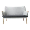 CH72 Sofa -Danish Design Store Wegner CH72 Oak Soap DM120 DM180 Front