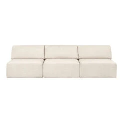 Gubi Wonder 3-Seater Sofa W/o Armrests -Danish Design Store Wonder Sofa 3 seater withoutArmrest Dedar Karakorum 001 Front