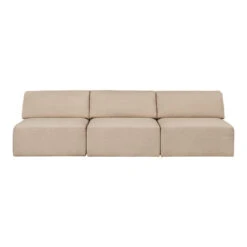 Gubi Wonder 3-Seater Sofa W/o Armrests -Danish Design Store Wonder Sofa 3 seater withoutArmrest Dedar Karakorum 003 Front