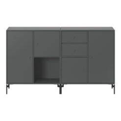 Couple Sideboard With Legs -Danish Design Store anthraciteblackcouple