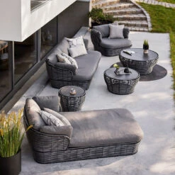 Basket Outdoor Coffee Table - Small -Danish Design Store basket daybed basket 3 seater sofa basket lounge chair 2