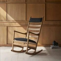 CH45 Rocking Chair 31 CH45 Rocking Chair -Danish Design Store black cushion a735d0d1 6600 4be8 a88b 42923b254bfe