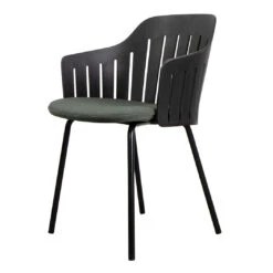 Choice Outdoor Chair - 4 Legs - W/ Seat Cushion 30 Choice Outdoor Chair - 4 Legs - W/ Seat Cushion -Danish Design Store black link dark green