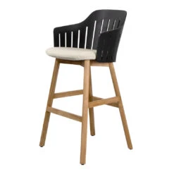 Choice Outdoor Bar Chair - Wood Base - W/ Seat Cushion 35 Choice Outdoor Bar Chair - Wood Base - W/ Seat Cushion -Danish Design Store blackfreesand