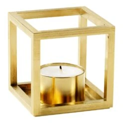 Kubus T Candle Holder -Danish Design Store byLassen Kubus T brass Packshot High Res 2d3252f3 7df9 4539 b1ac eecc2c6d8287