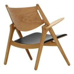CH28P Sawhorse Lounge Chair 7 CH28P Sawhorse Lounge Chair -Danish Design Store ch28p eg olie thor301 back