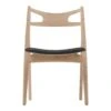 CH29P Sawbuck Chair - Wood 1 CH29P Sawbuck Chair - Wood -Danish Design Store ch29p eg hvidolie thor301