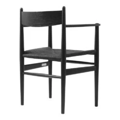 CH37 Chair -Danish Design Store ch37 eg sortmalet sort flet back