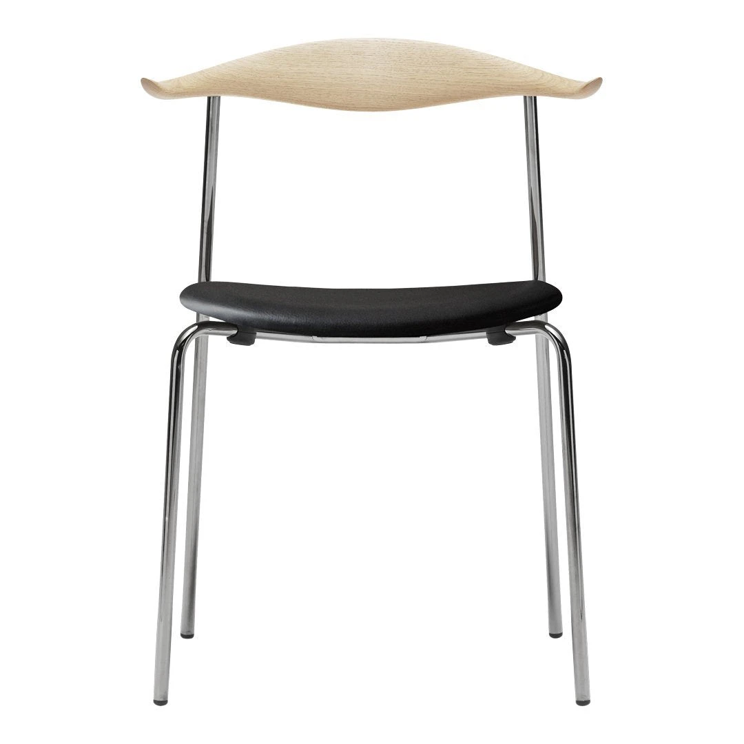 CH88P Chair - Seat Upholstered - Stainless Steel - Wood 3 CH88P Chair - Seat Upholstered - Stainless Steel - Wood
