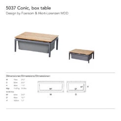Conic Pre-configured Sofa - Setup 2 -Danish Design Store conic box table