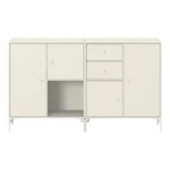 Couple Sideboard With Legs -Danish Design Store couplevanillawhite